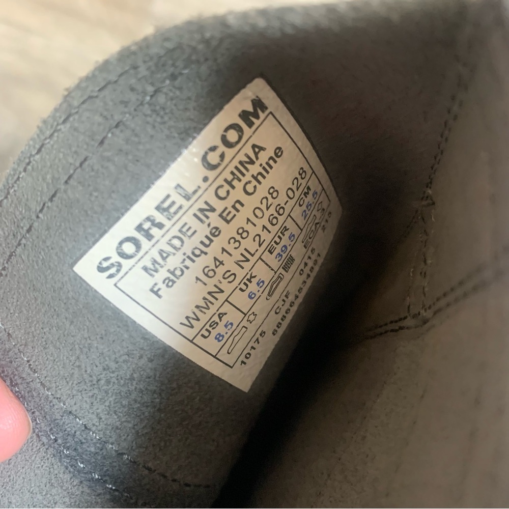 Sorel Major Pull On Buckle Suede Leather Contrast Boots - Picture 9 of 16